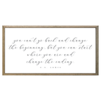 35x18 Thin Oak | White Canvas