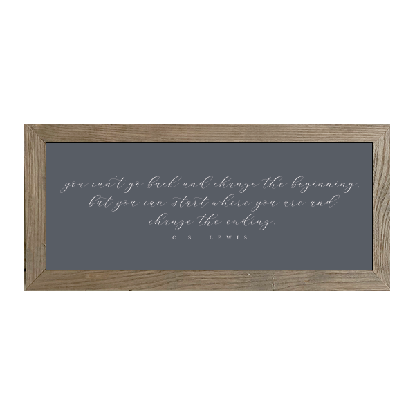 16x7 Thin Oak | Charcoal Canvas