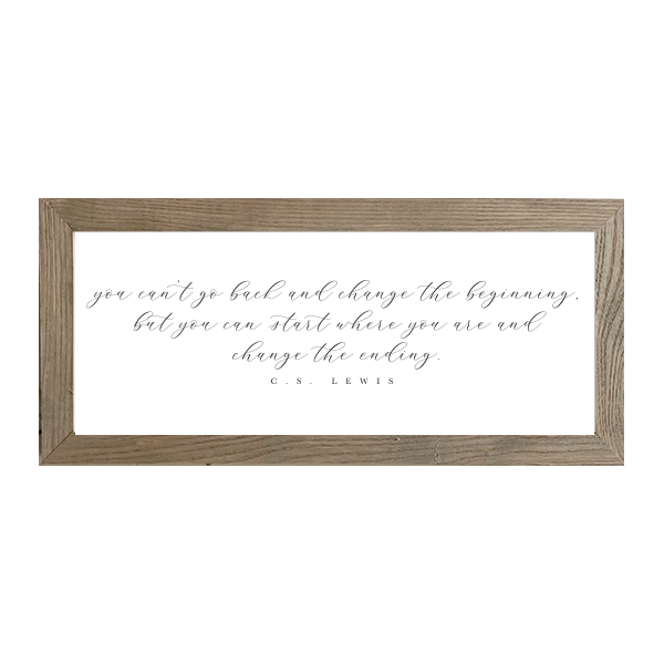 16x7 Thin Oak | White Canvas