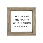 8x8 Thin Oak | White Canvas