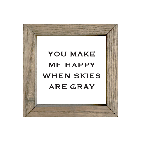 8x8 Thin Oak | White Canvas