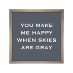 24x24 Thin Oak | Charcoal Canvas