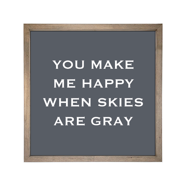 24x24 Thin Oak | Charcoal Canvas