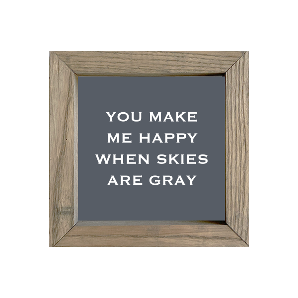 8x8 Thin Oak | Charcoal Canvas