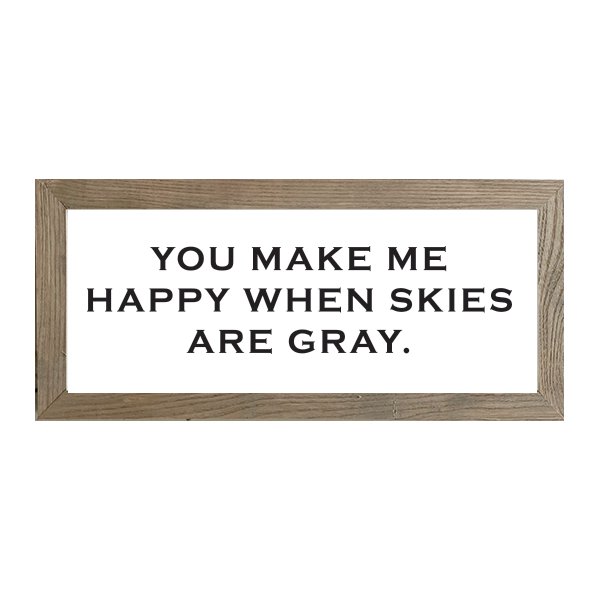 16x7 Thin Oak | White Canvas