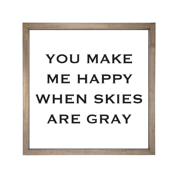 24x24 Thin Oak | White Canvas