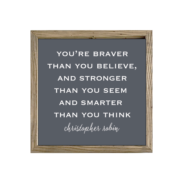 16x16 Thin Oak | Charcoal Canvas