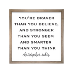 24x24 Thin Oak | White Canvas