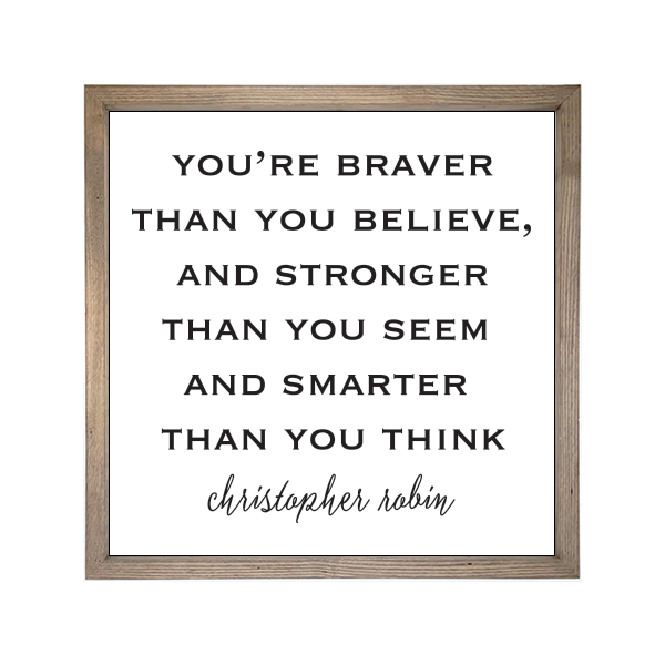 24x24 Thin Oak | White Canvas