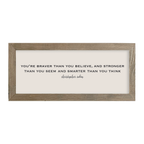 16x7 Thin Oak | Natural Canvas