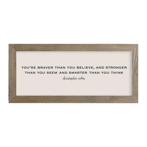 16x7 Thin Oak | Natural Canvas