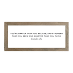 16x7 Thin Oak | White Canvas