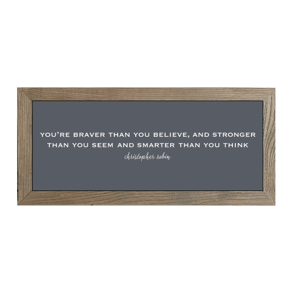 16x7 Thin Oak | Charcoal Canvas