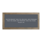 16x7 Thin Oak | Charcoal Canvas