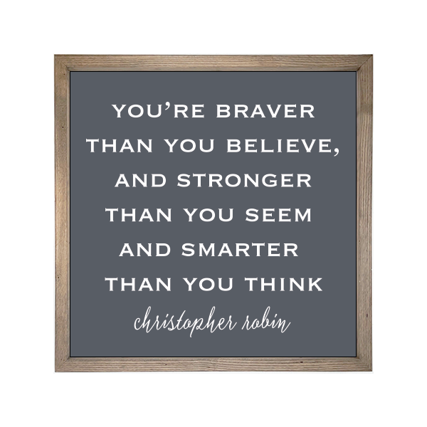 24x24 Thin Oak | Charcoal Canvas