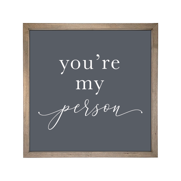 24x24 Thin Oak | Charcoal Canvas