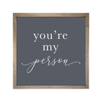 24x24 Thin Oak | Charcoal Canvas