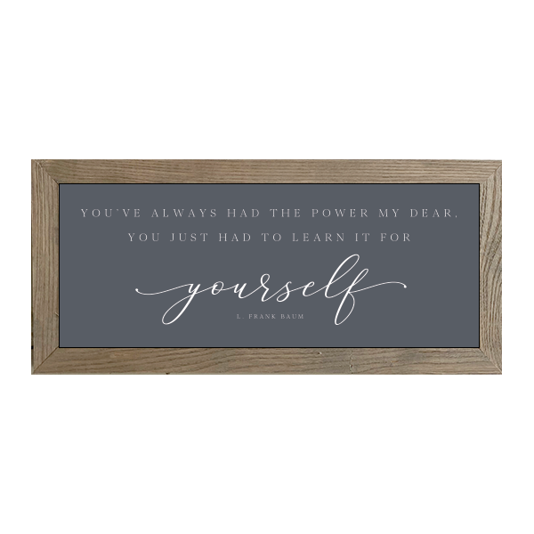 16x7 Thin Oak | Charcoal Canvas