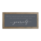 16x7 Thin Oak | Charcoal Canvas