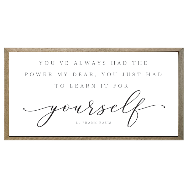 35x18 Thin Oak | White Canvas