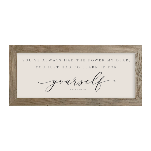 16x7 Thin Oak | Natural Canvas