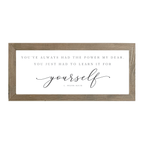 16x7 Thin Oak | White Canvas